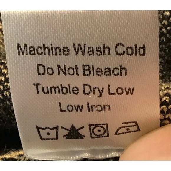 Tuckernuck Clayton Geometric Black Camel Polo sweater M/L - Picture 8 of 8